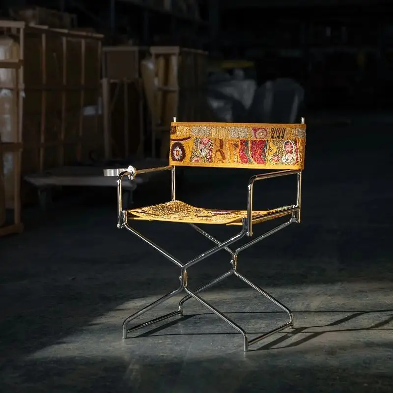 

Stainless steel, folding chair, armchair