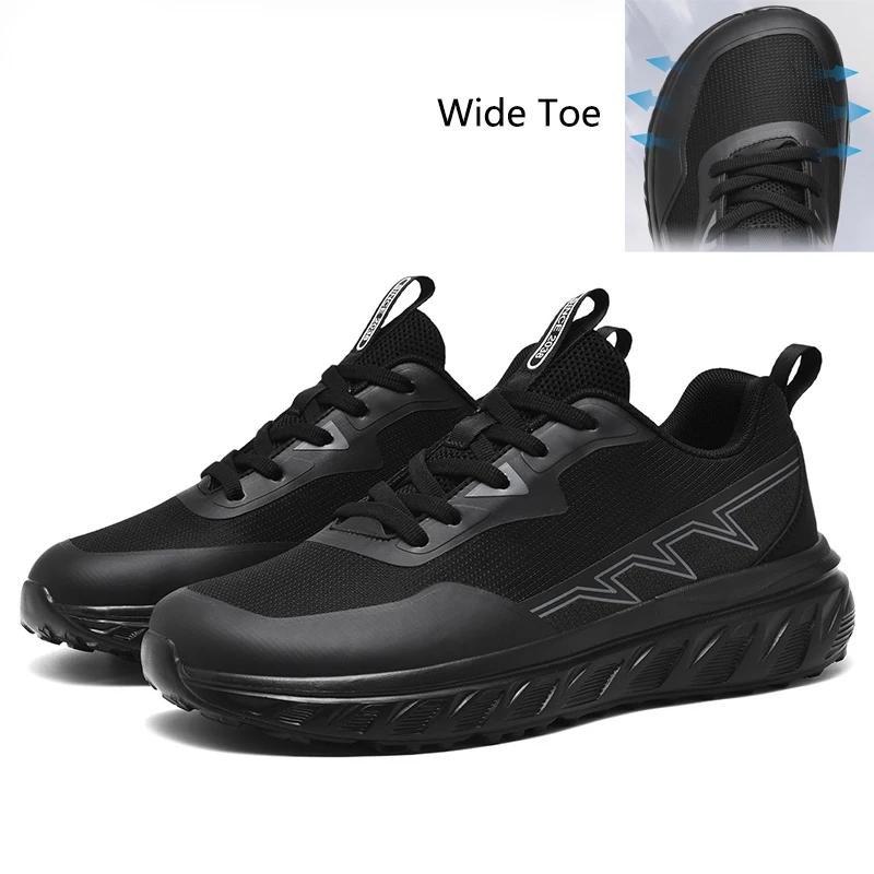 

Wide Barefoot Shoes for Mens Breathable Knitted Mesh Walking Sneakers Outdoor Running Zero Drop Casual Sneaker Minimalist Shoes