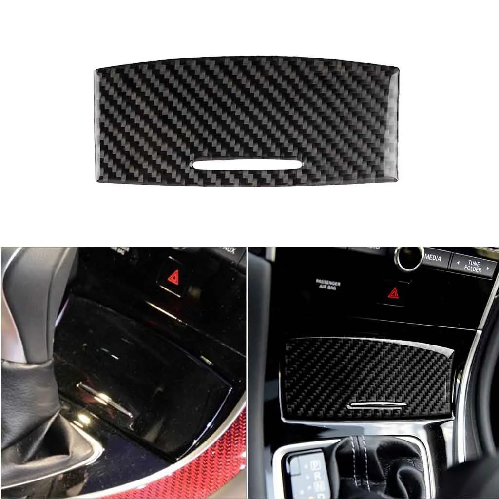 For Infiniti Q50 14 -2019 Carbon Fiber Gear Shift Box Panel Ashtray Sticker Trim