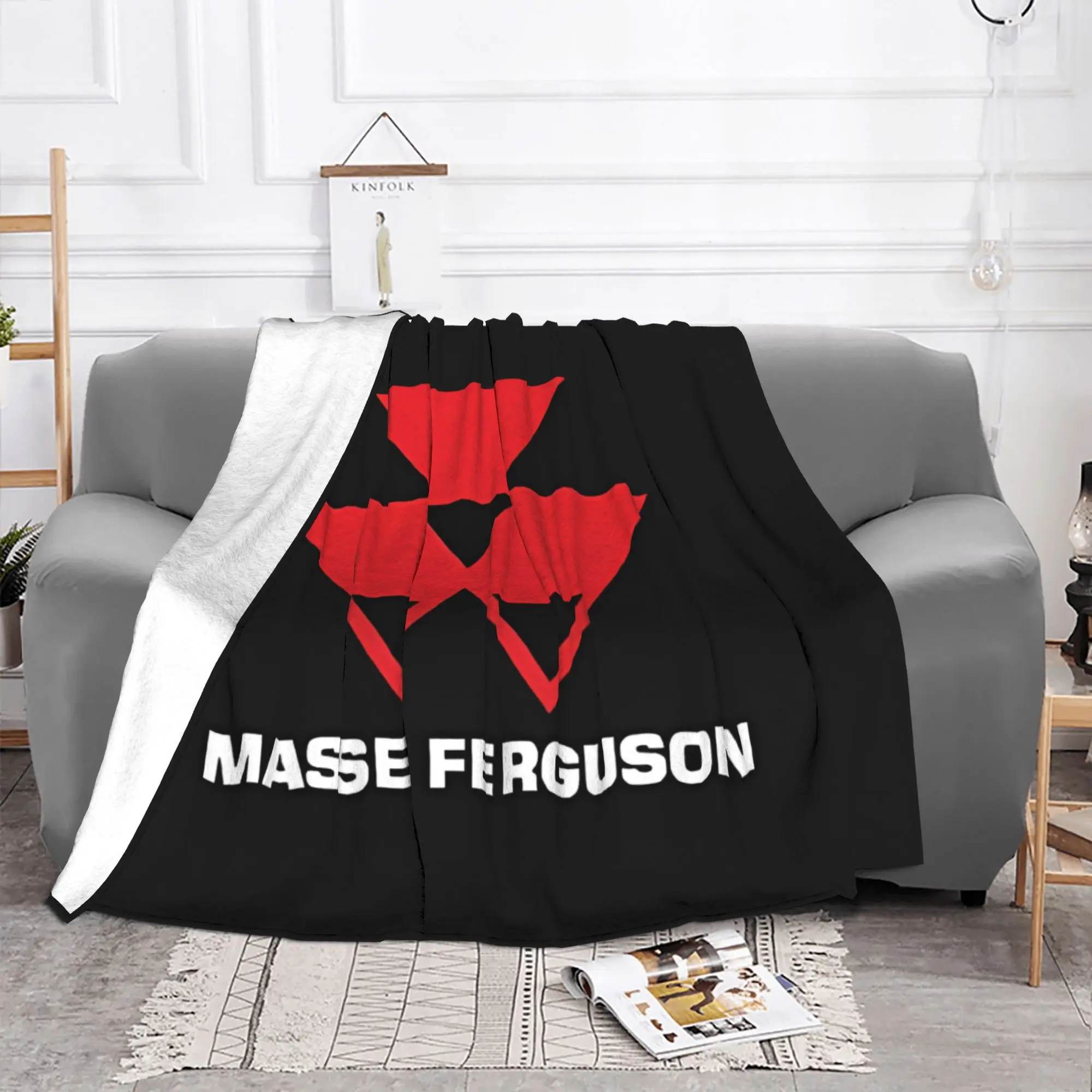 1PC Classic Massey ferguson home room decorations Winter Blankets for Adults Bedding Home Interior Sofa Knee