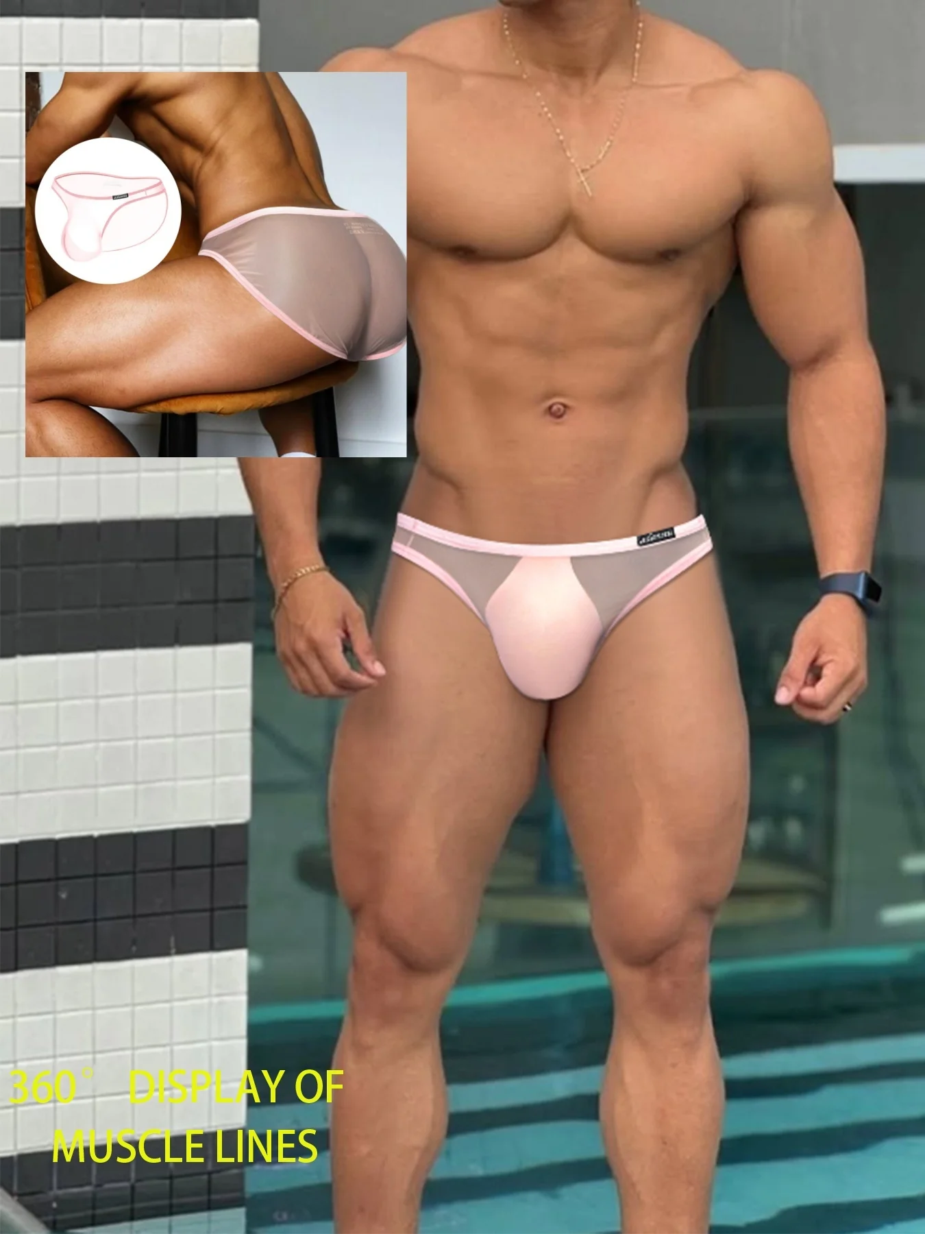 Mens Ice Silk Briefs - Sheer Ultra-Thin, Sexy Low-Rise, Seamless & Breathable Quick-Dry Underwear