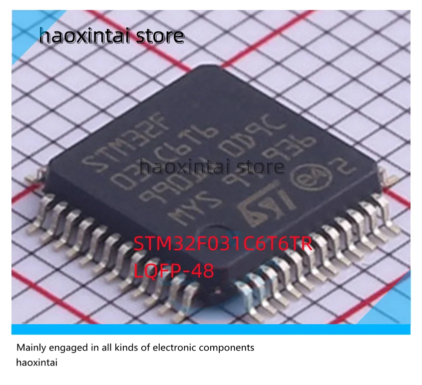 5PCS STM32F030F4P6TR TSSOP-20 STM32F030F4P6 TSSOP20 STM32F031C6T6TR LQFP-48 Microcontroller single chip microcomputer