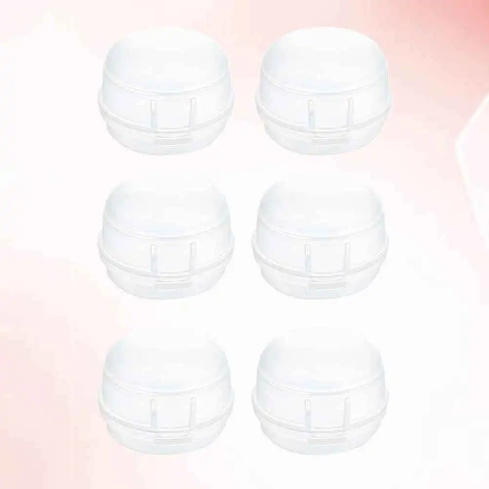 

6pcs Gas Stove Knob Covers Child Safety Locks Non-Adhesive Removable Clear Protector For Oven Cooktop White Reusable Home Use