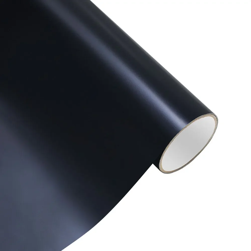 ملصق سيارة غير لامع أسود أزرق التفاف فيلم السيارات تغيير لون الفينيل فيلم PET فقاعة الحرة التفاف اكسسوارات السيارات الشارات السيارات #4