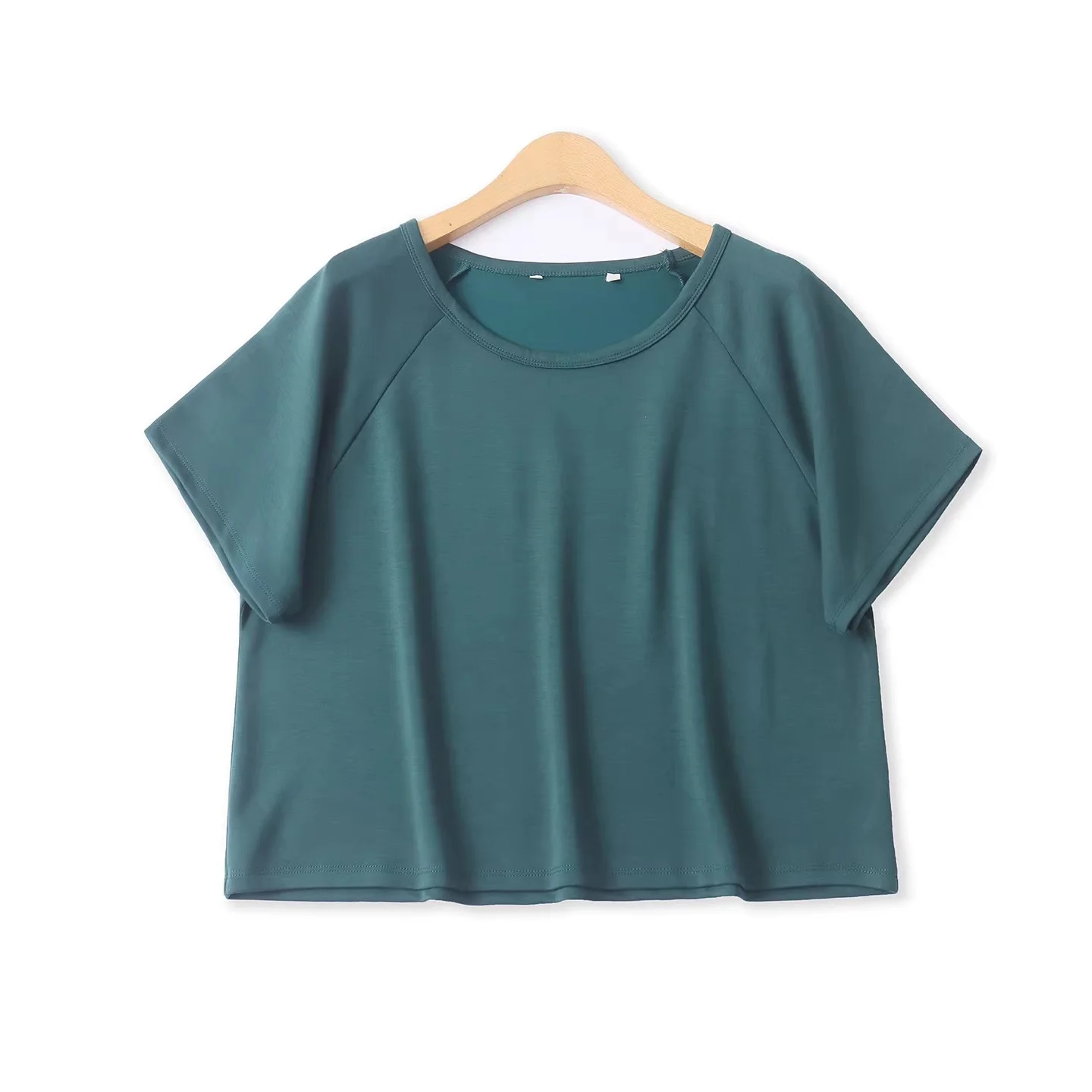 Casual Air Cotton T-Shirt Women's Summer New Style round Neck Short Sleeve Sporty Loose Fit Ladies Fashion Empire 