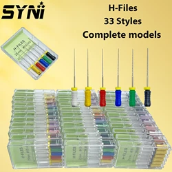 6Pcs/Pack SYNI Dental Tools Root Cannal Endo H File 21mm 25mm 31mm Stainless Steel Endodontic Instruments Dentistry Odontologia