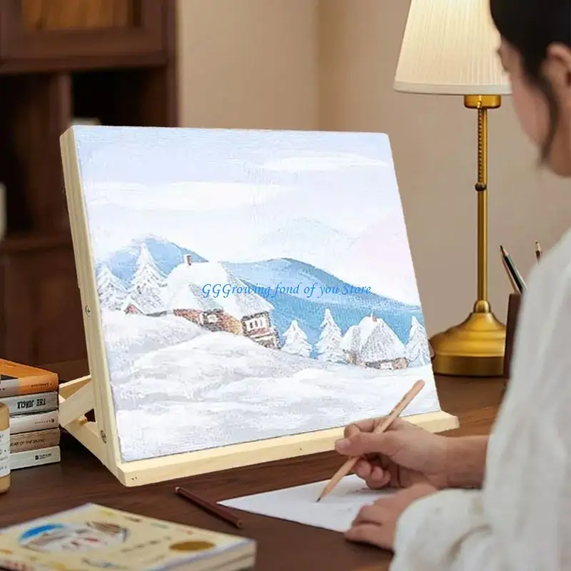 

H9EB Tabletop Easel Holder Angles Adjustable Drawing Easel Stand for Artist Sketching