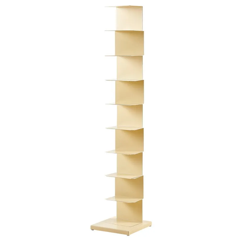 creative invisible floor bookshelf wrought iron multi-layer corner tree-shaped household small apartment wrought iron
