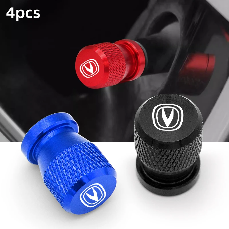4pcs Car Wheel Tire Valve Stem Caps Dust Covers Metal Tire For Changan CS35 Plus CS55 PLUS CS75 PLUS Eado UNI-T UNI-K