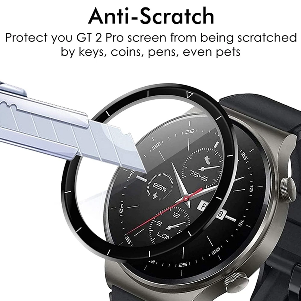 3D Curved Screen Protector para Huawei Watch, GT2 Pro relógio inteligente, película protetora, acessórios