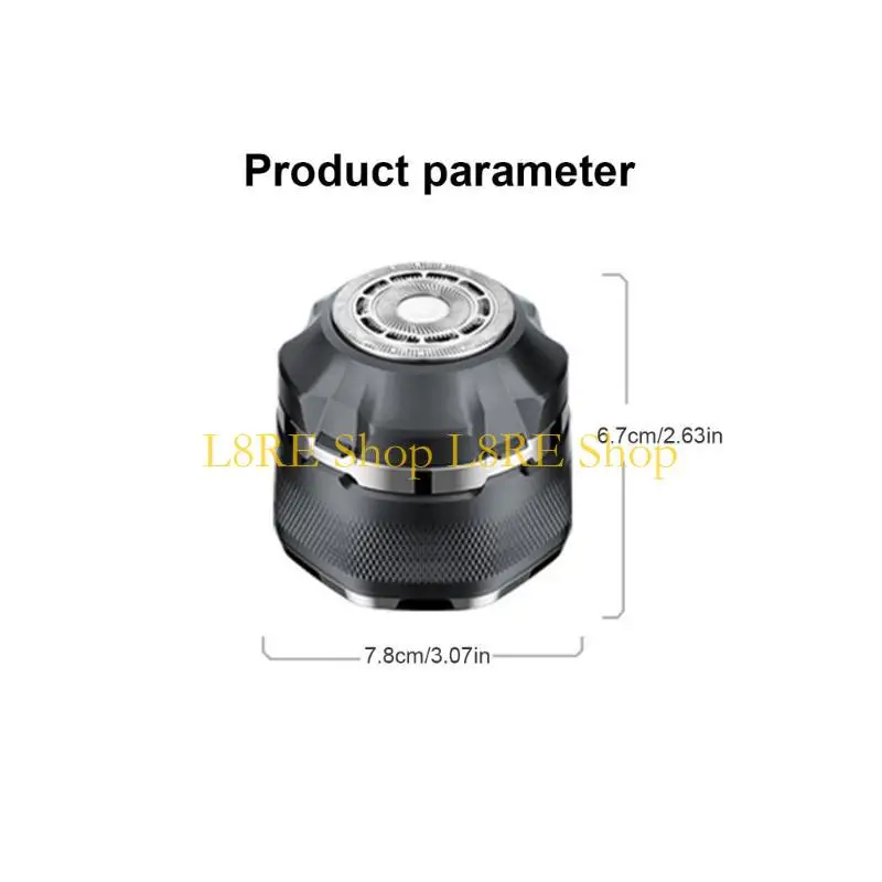 Barbeadores da cabeça l8re para homens carecas barbear magnético barbeador seco/úmido velocidade seca/úmida