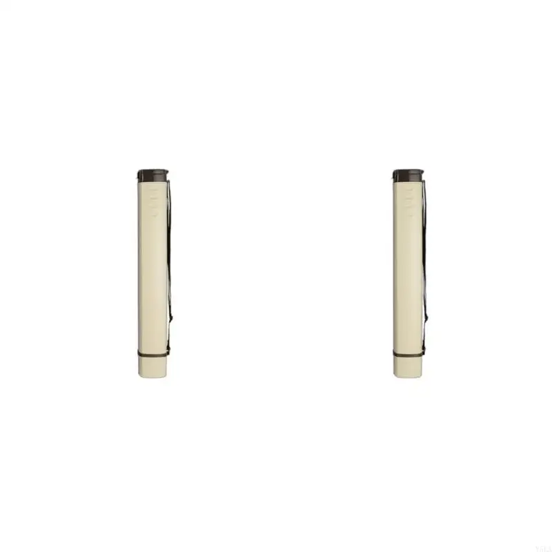 Y5LA Expandable Poster Tube with Shoulder Strap Tube with Lid for Art Drawing Storage Length Adjustable 25" to 40''