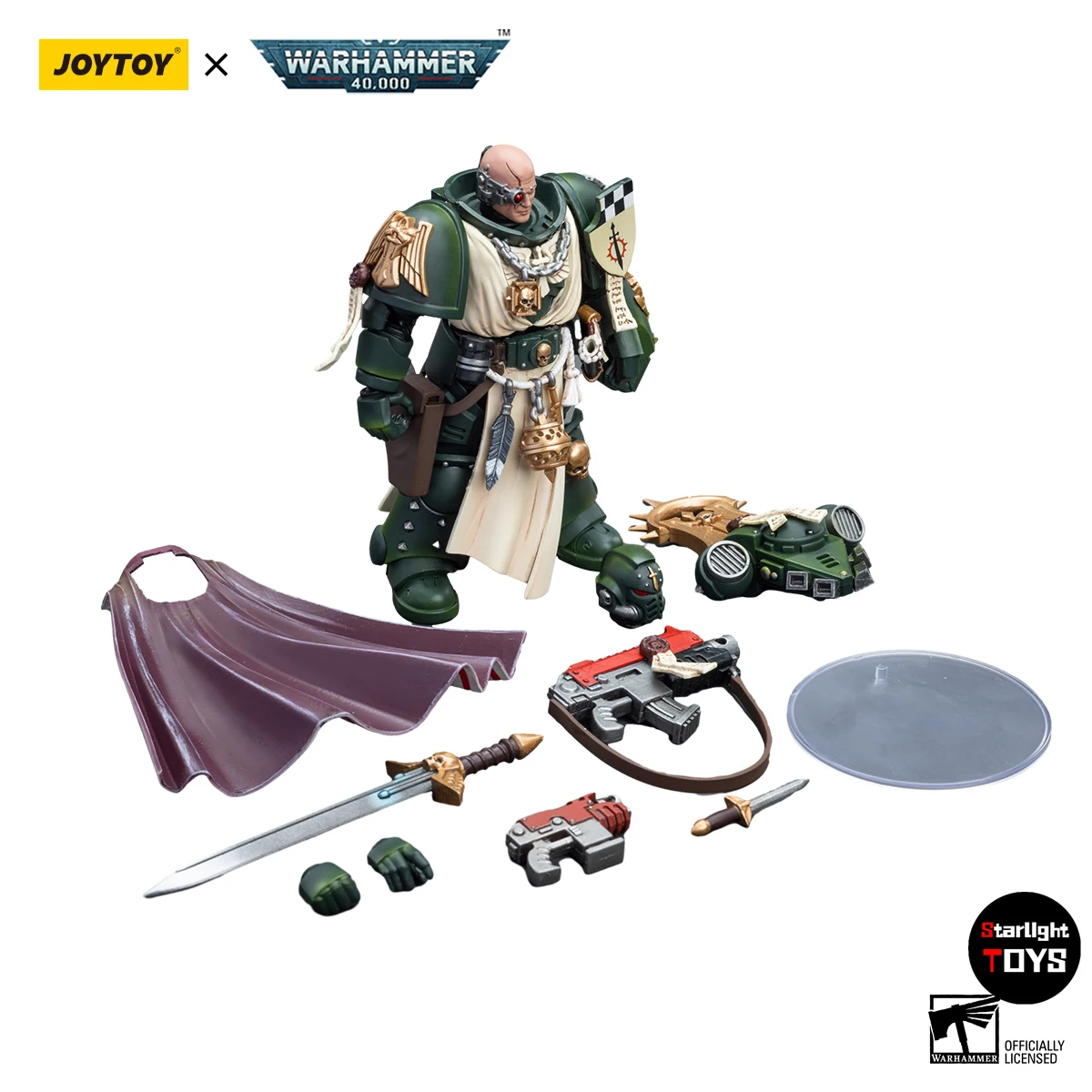 

【Доставка в течение 24 часов】JOYTOY Warhammer 40K Dark Angels Master with Power Fist