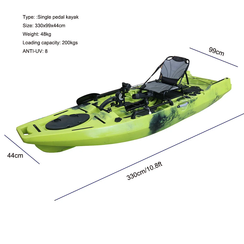 Vicking ORCA-II Single Person Electric Pedal Fishing Kayak With Propeller Drive PE Material 3-Year Warranty