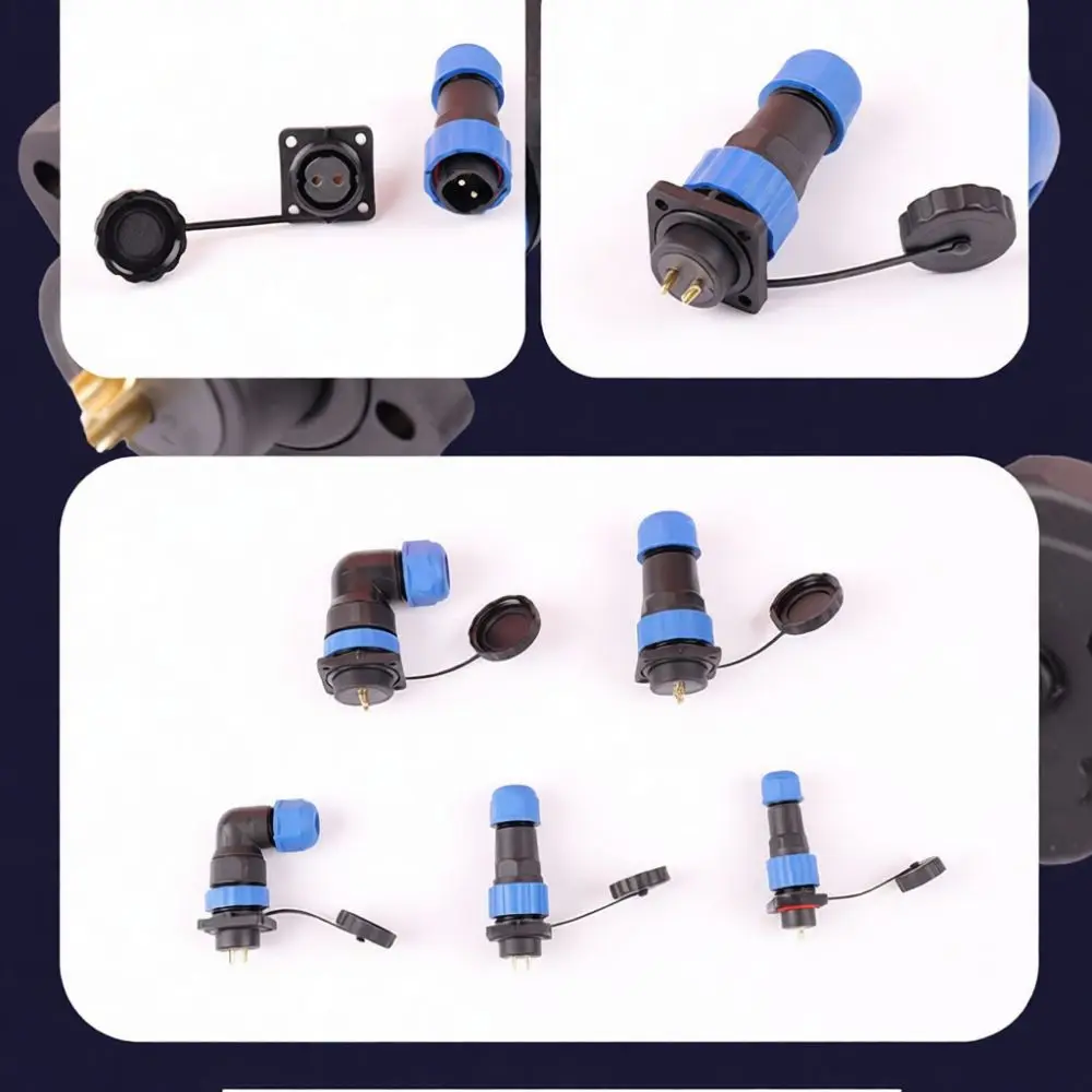 For Shangzhou Connector IP68 Waterproof Aviation Plug Socket Welding Style Brass Gold Plated Terminal Industrial Electrical Wire