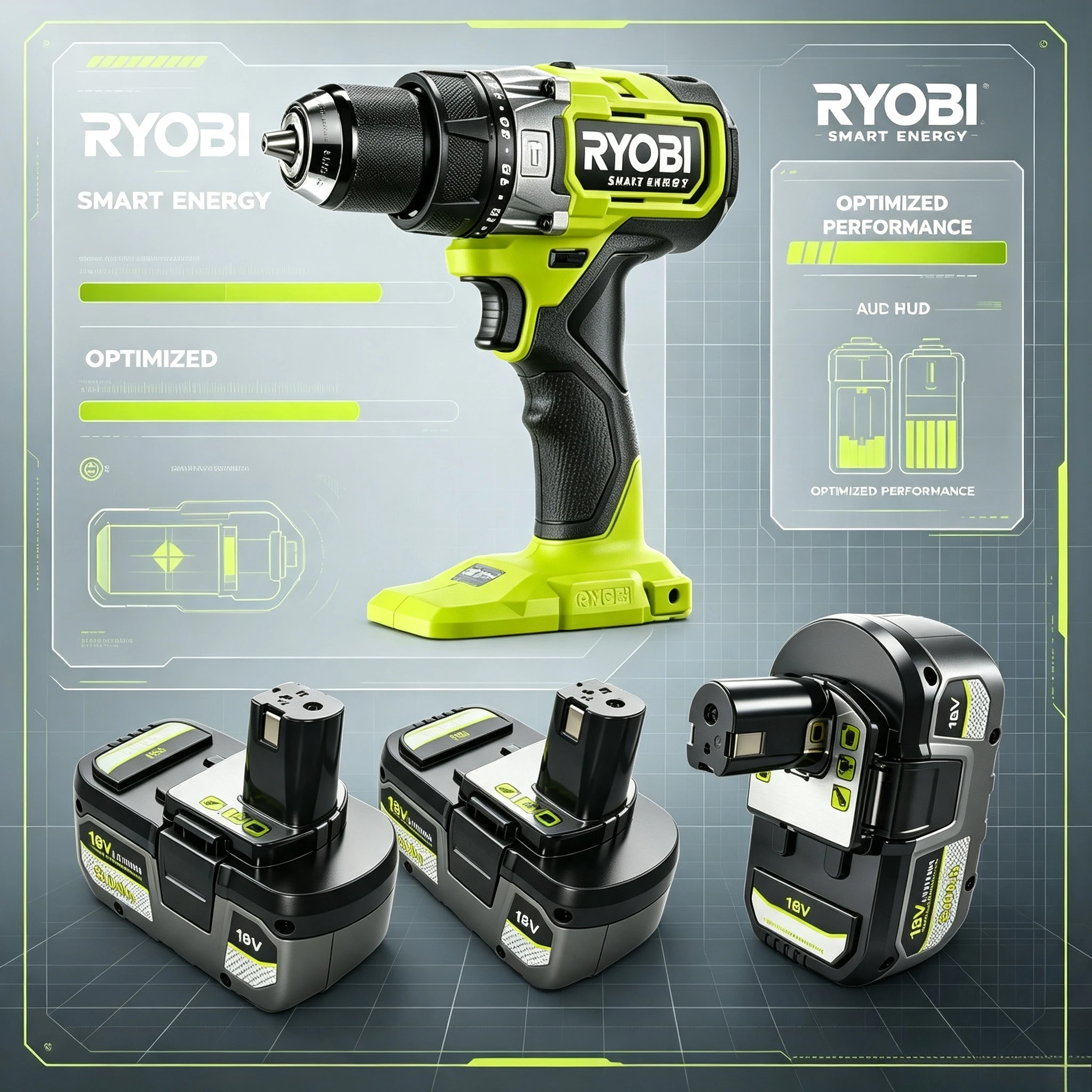 RYOBI One+ 18V 6.0Ah 8.0Ah Lithium Battery,Smooth Power Delivery, Dependable Energy Option for  RB18L40 RB18L50 Workshop Tools