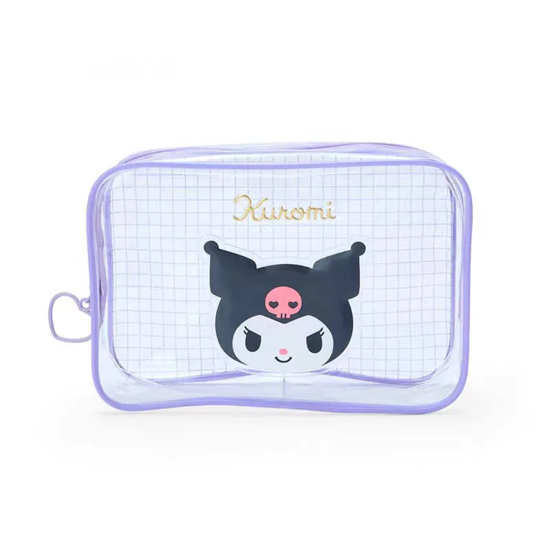 Olá kitty bonito sacos de cosméticos sanrio caixa de armazenamento kawaii bolsa de higiene compõem caso batom saco de maquiagem bolsa organizador zípe