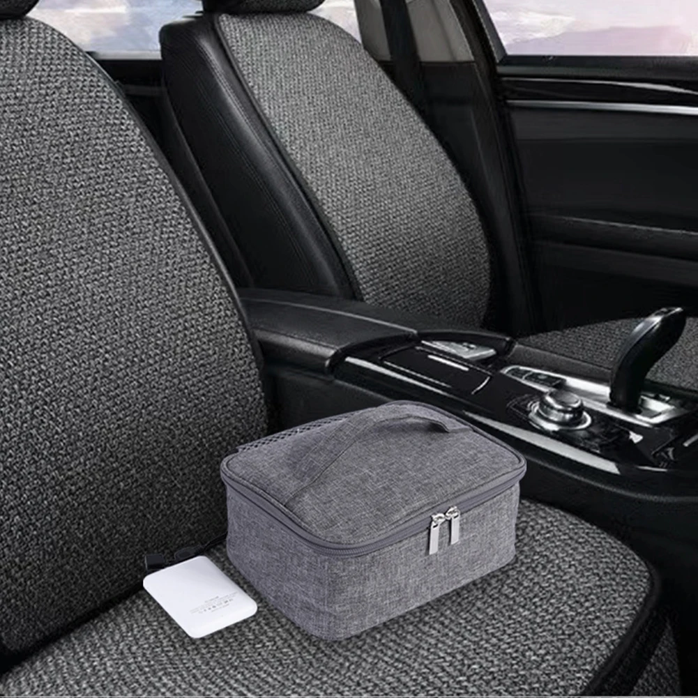 USB Rechargeable Waterproof Electric Lunch Bag Food Heater Warmer Portable Lunch Warmer 3 Heat Levels Electric Thermal Lunch Bag