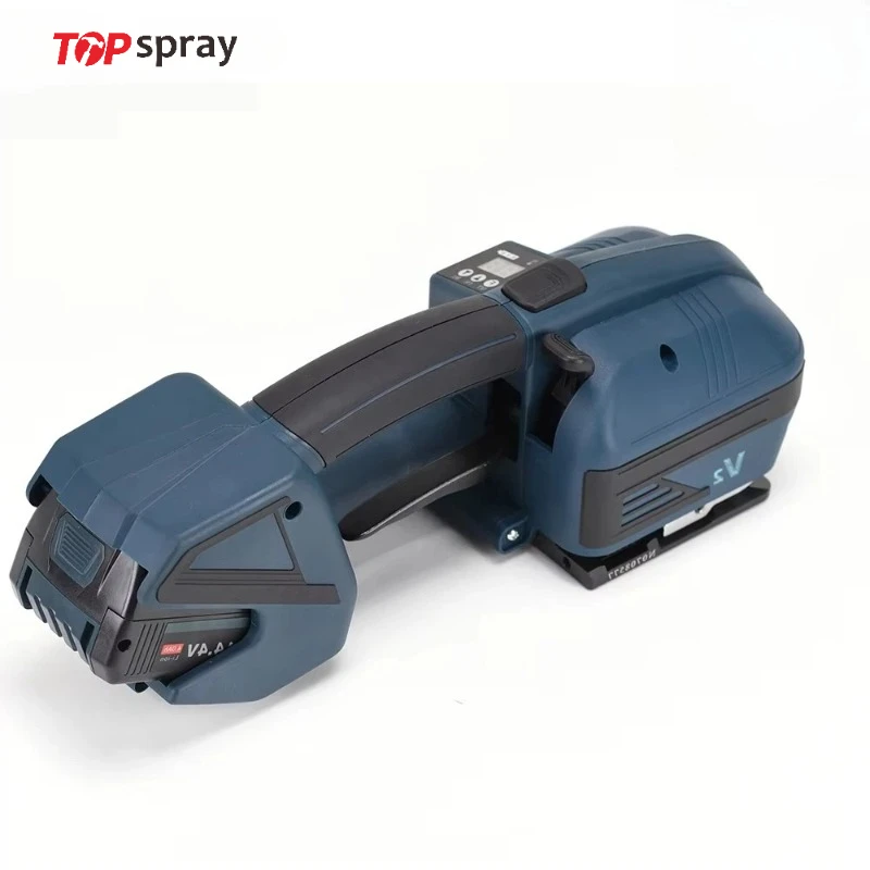 

Электрическая обвязочная машина V2 для 13-16 мм ремешка из ПЭТ/ПП, портативный автоматический упаковочный инструмент, пресс-подборщик для горячего плавления, цифровой дисплей