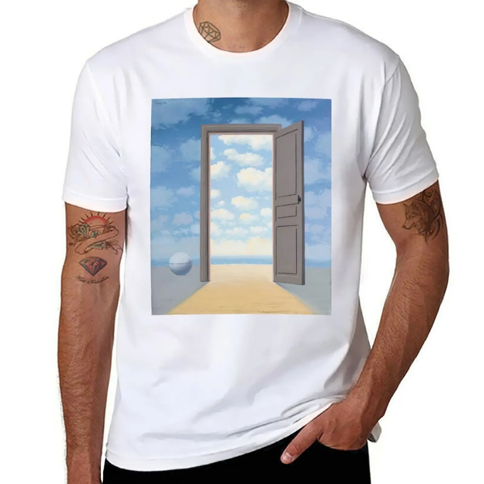 

rené magritte Merging Lightness and Symbolism art and gift for sales T-Shirt graphic t shirts for man man tshirt T-Shirt