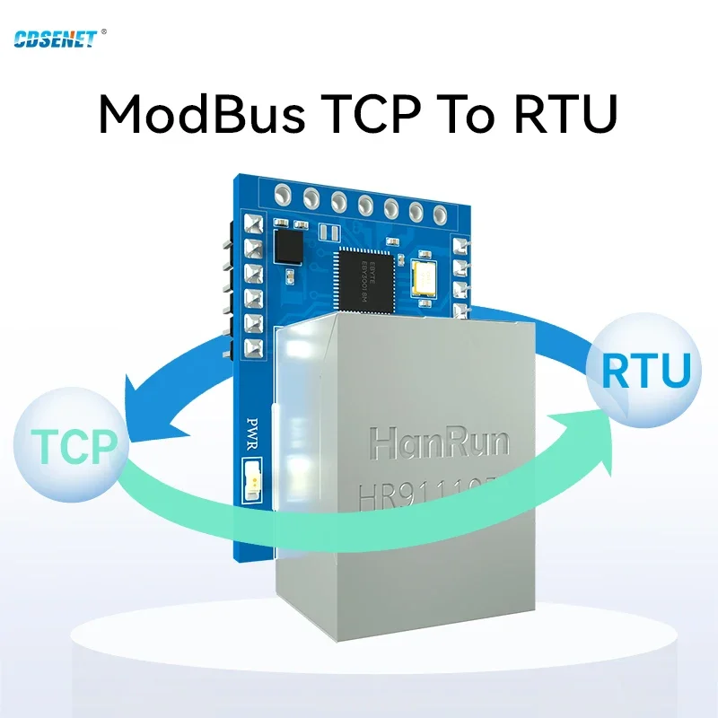 Serial to Ethernet Module TTL to RJ45 CDSENET UART NT1-B Modbus Gateway Modbus TCP TO RTU MQTT Low Power