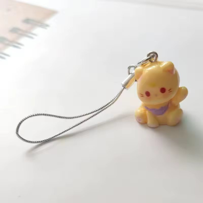 Fluffy Alpaca Elk Capybara Animal Keychains Resin Cartoon Lovely Funny Garlic Goose 3D Doll Pendant Bag Box Car Key Ring Jewelry - Image 15