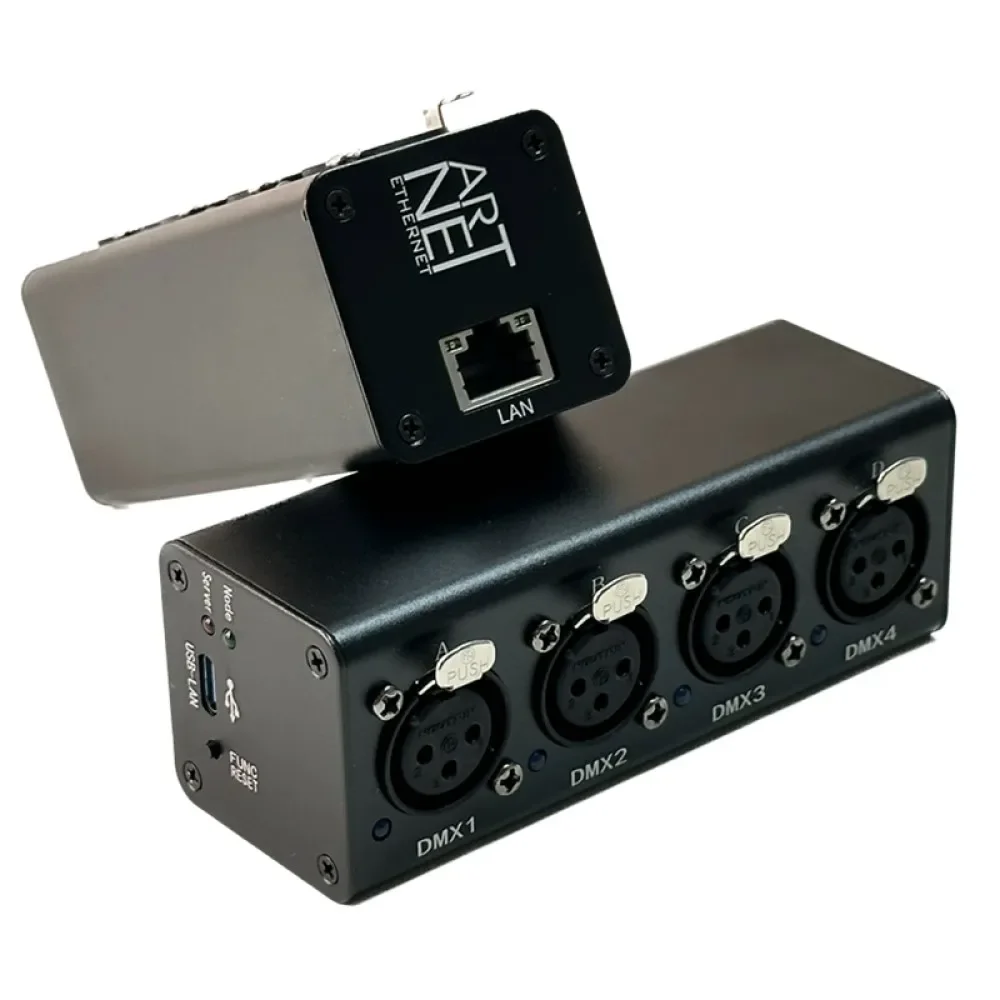 Imagem -02 - Conversor Artnet ou Dmx Bidirecional Portas Dmx512 Padrão Usb Controlador Net Rj45 Madrix Sulite Dmx Lan512 2048