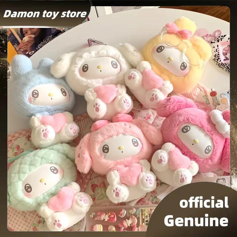 

New Genuine My Melody 50th Anniversary Creamy Candy Series Vinyl Face Blind Box Kawaii My Melody Bag Pendant Mystery Box As Gift