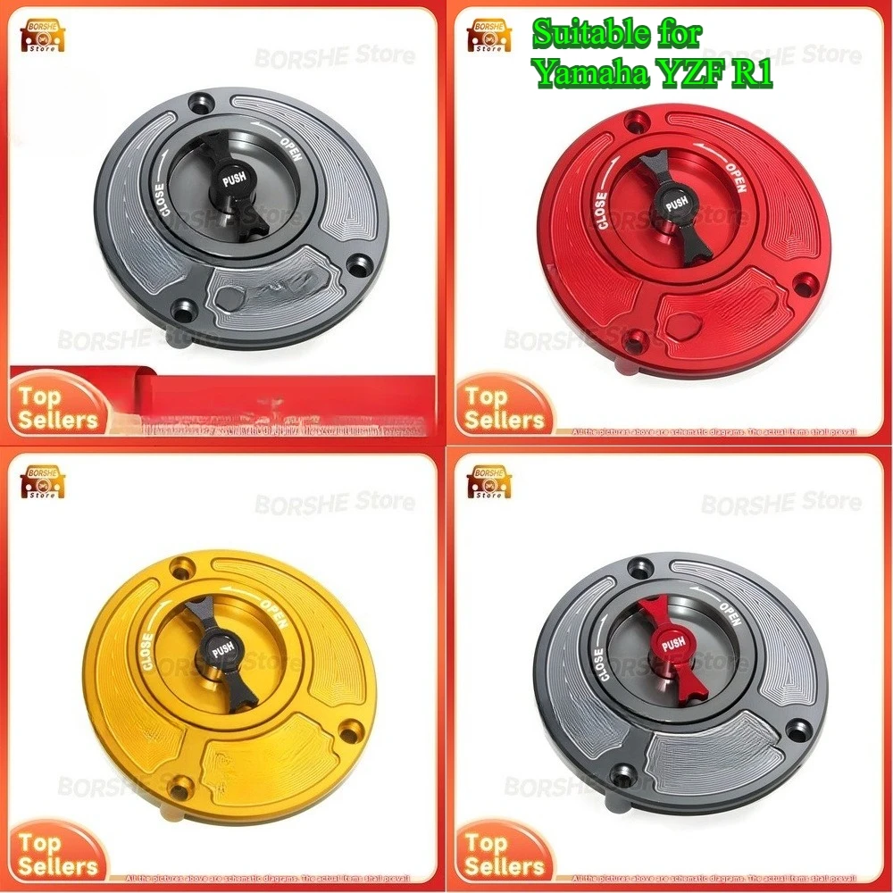 

2026 Suitable for Yamaha YZF R1 Motorcycle Aluminum Alloy Quick Release Fuel Tank Cap Fast Opening Gas Cap Accessory