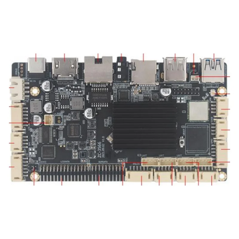 

ZC-339A RK3399 LCD Controller Board And LCD Driver Board With Android OS Support LVDS EDP Mipi For Digital Signage Display