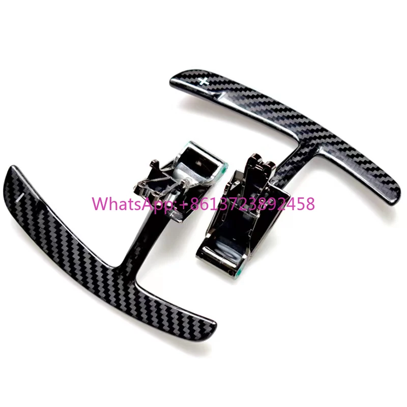 

2Pcs Real Carbon Fiber Car Steering Wheel Shift Paddle for Porsche Paramela 2022 992 911 2021 Paddle Shifter Extension