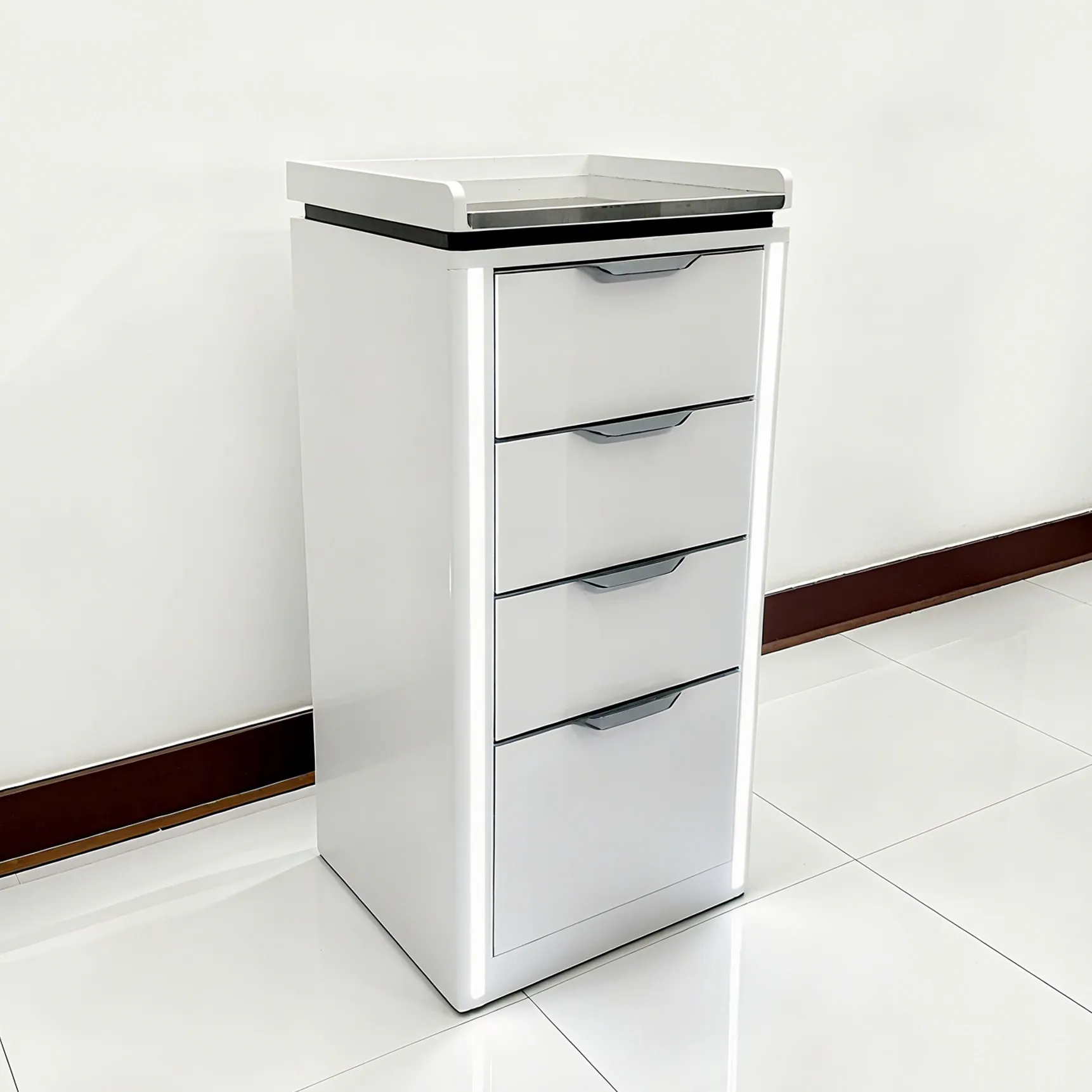 

Barber shop with lights tool car hair salon special storage car hair shop locker perm and dyeing car Internet