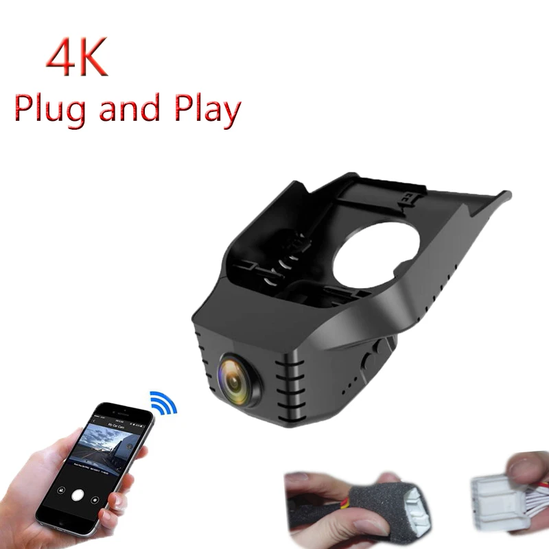4K Plug And Play For Toyota RAV 4 RAV4 Wildlander 2026 2027 2028 2029 Car Video Recorder Wifi DVR Dash Cam Camera FHD 2160P