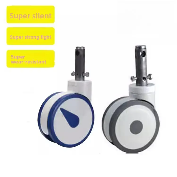 

6-дюймовое колесо для больничной кровати – медицинское бесшумное поворотное колесо для неотложной помощи и тележек для перевозки пациентов, запасные части