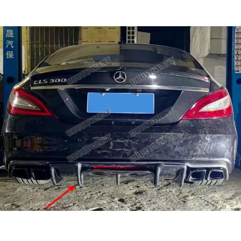 For Benz CLS W218 CLS260 350 Rear Bumper Diffuser Lip Spoiler Car Body Kit Accessories view 2