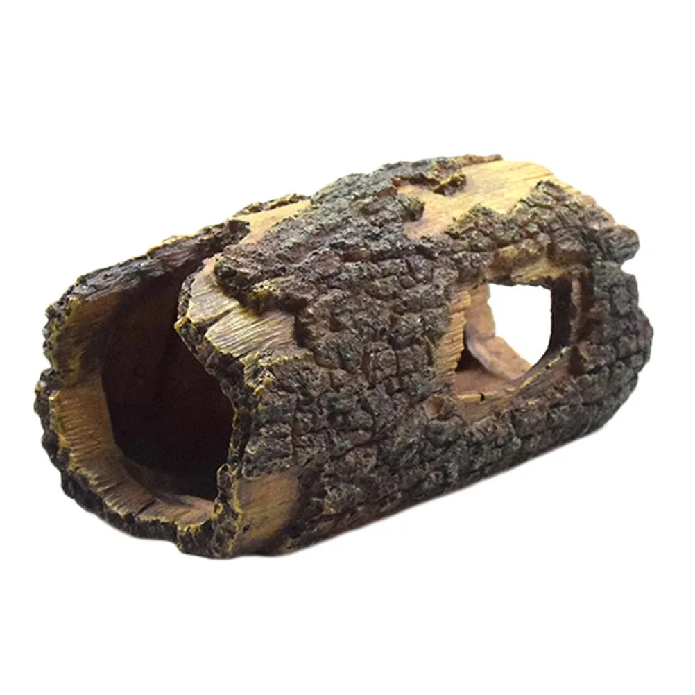 

Fish Tank Decor Aquarium Ornament Landscape Hiding Place for Small Medium Tanks Saltwater Freshwater Stable Base Reptile Tank