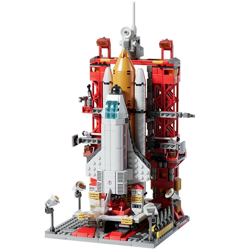 

Rocket Building Blocks Spaceship Space Station Apollo V 5 Crew Dragon Falcon Heavy Saturn V 5 Model Gifts Boys Girls Adults