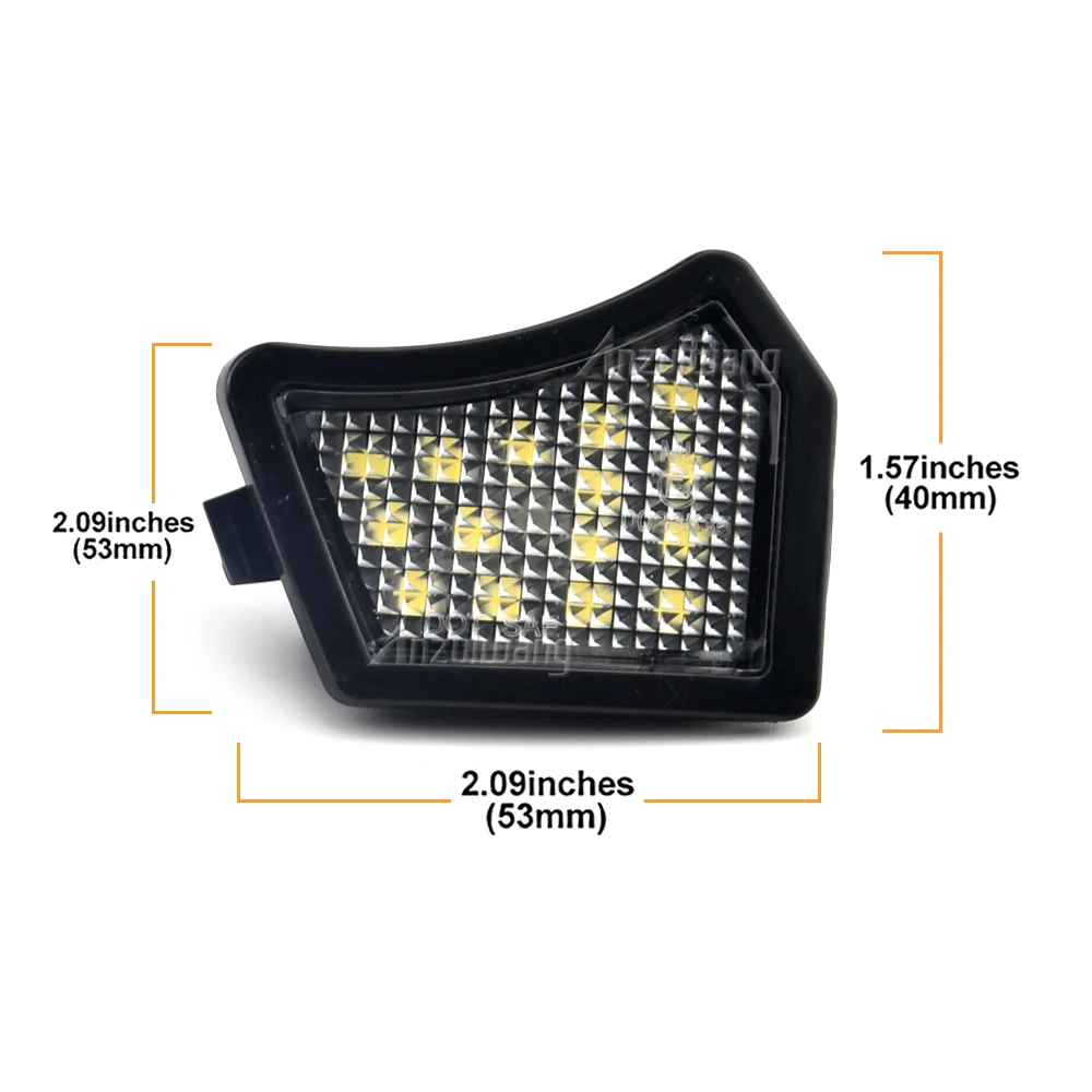 LED Rearview Mirror Downlights for Volvo S60 S80 V70 V50 XC70 XC90 Night Visibility Upgrade Exterior Car Lighting