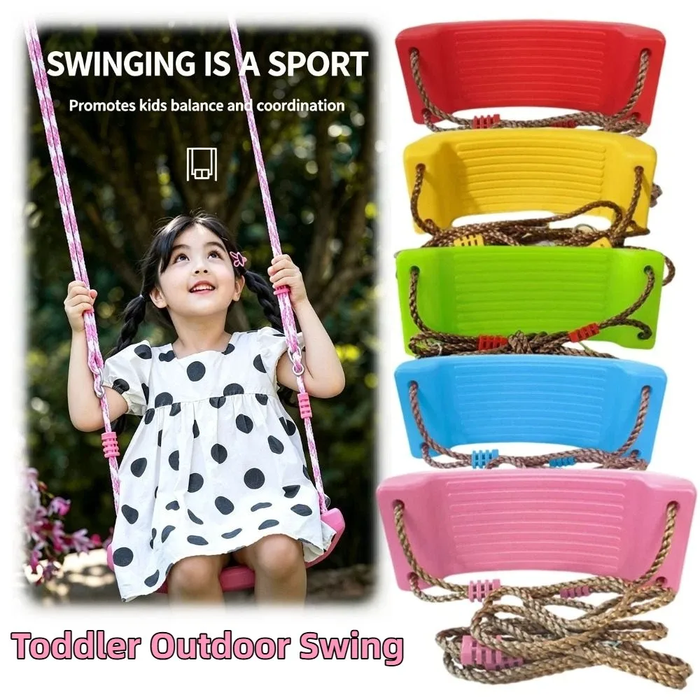 PE Kids Swing Flying Toy Heavy Duty Adjustable Toddler Outdoor Swing Large Flat Swing Kids Flat Swing Seat Garden Swing Outdoor