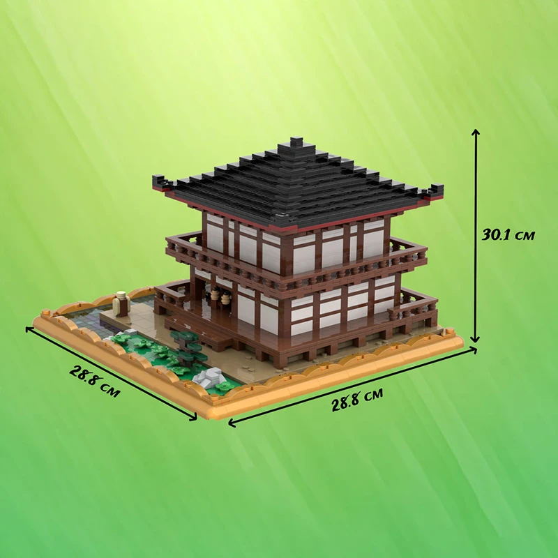 Exquisite new product MOC building block model Zen temple technology modular children's toy gift DIY assembly set