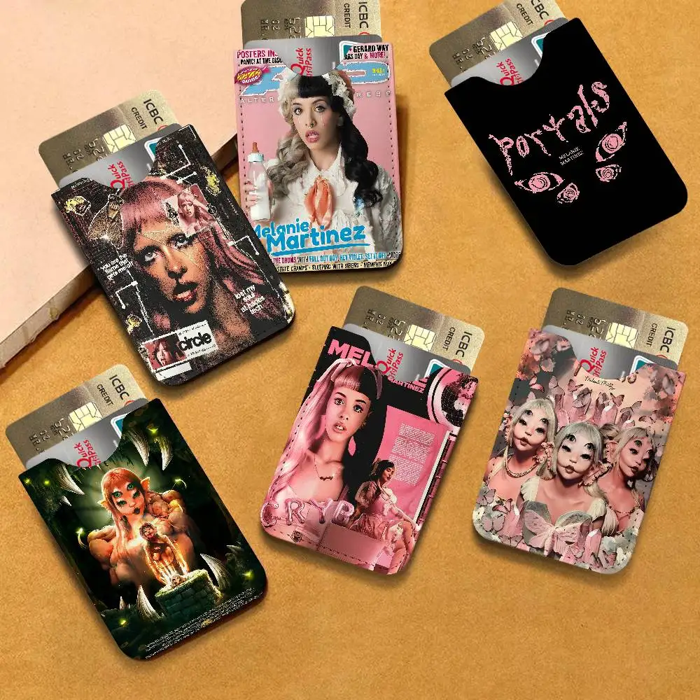 Popular Music Singer M-Melanie Martinez Universal PU Leather Slim Card Wallet, ID Credit Card Organizer, Compact Portable Holder