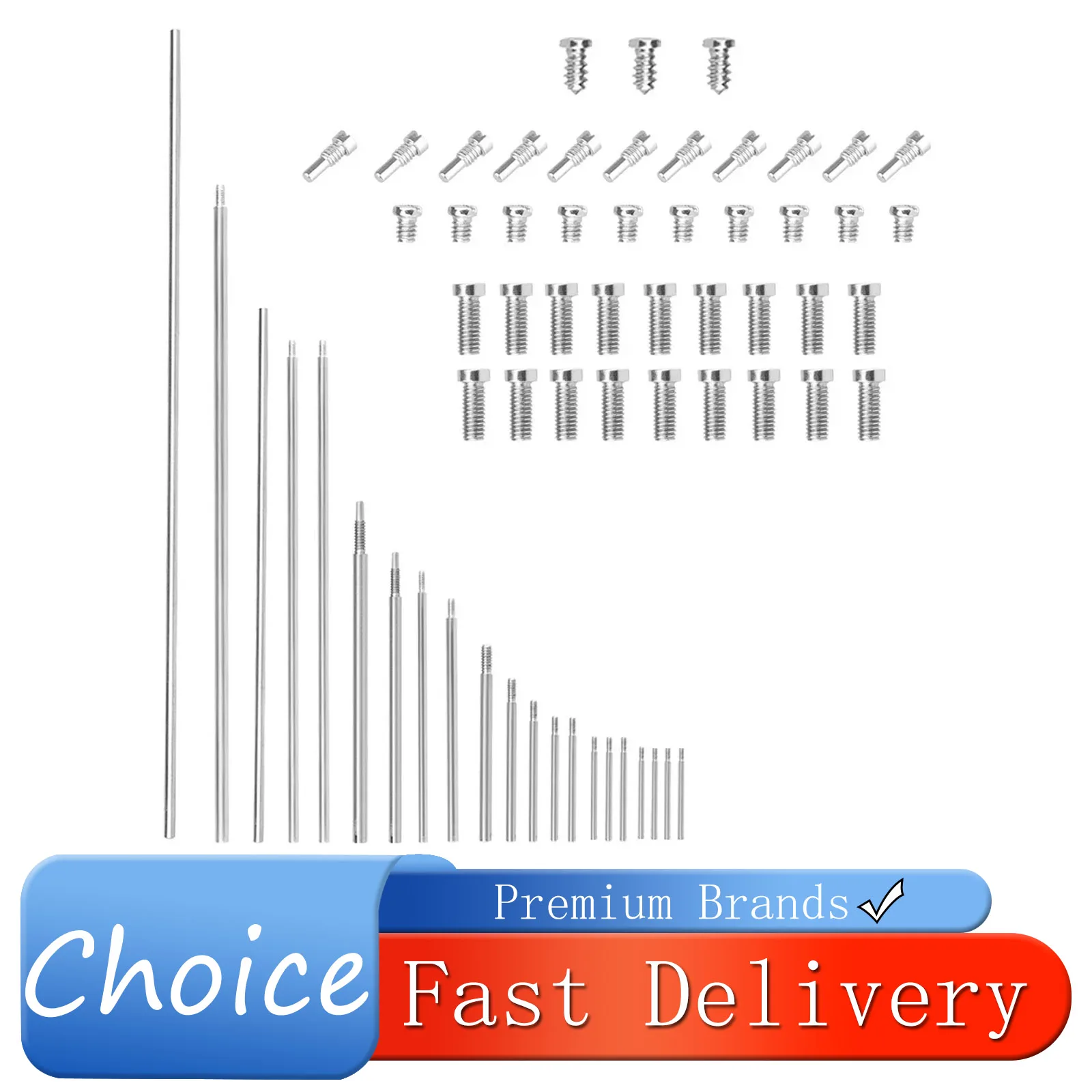 IRIN 63 قطعة المزمار طقم أدوات إصلاح أجزاء الصيانة مسامير الخيوط رمح قضيب المزمار استبدال آلات النفخ الملحقات