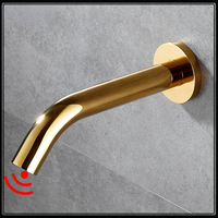 Gold in-wall Touchless Faucets Bathroom Smart Sensor Faucet Basin Auto Mixer Kitchen Sink Infrared Faucets Vanity High-tech Tap