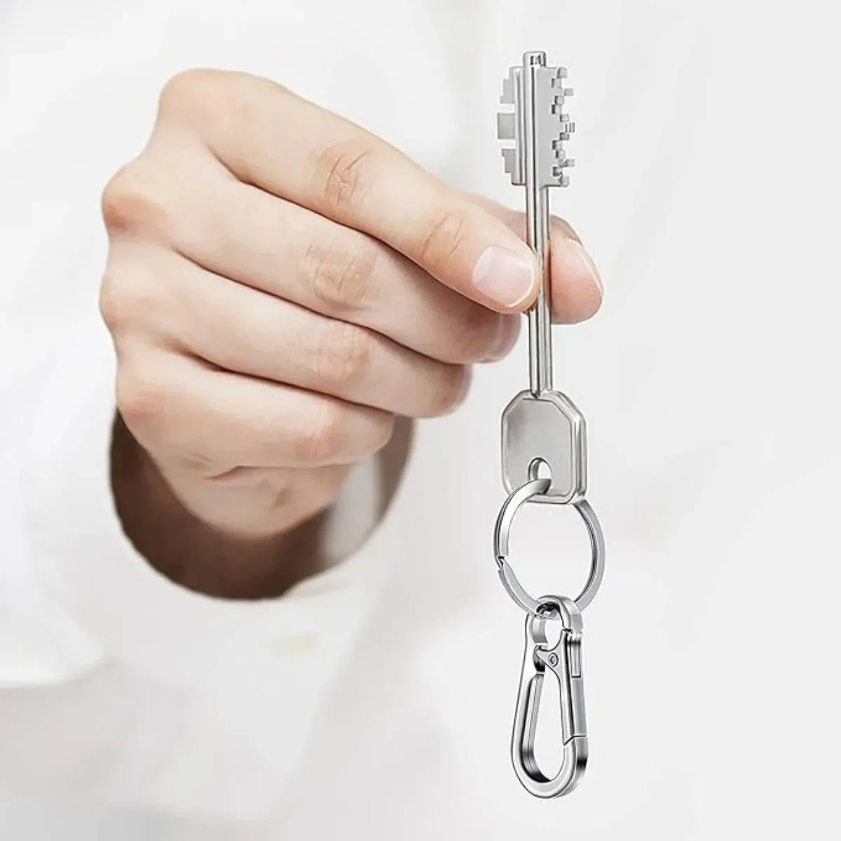 Carabiner Clip Keychain, 6Pcs Keyring Holder Set
