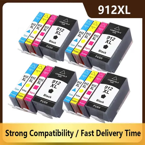 Per cartuccia d'inchiostro HP 912 912XL OfficeJet 8020 8022 8023 8024 8025 8026 8028 8010 8012 8013 8014 8015 8017 8018 stampante