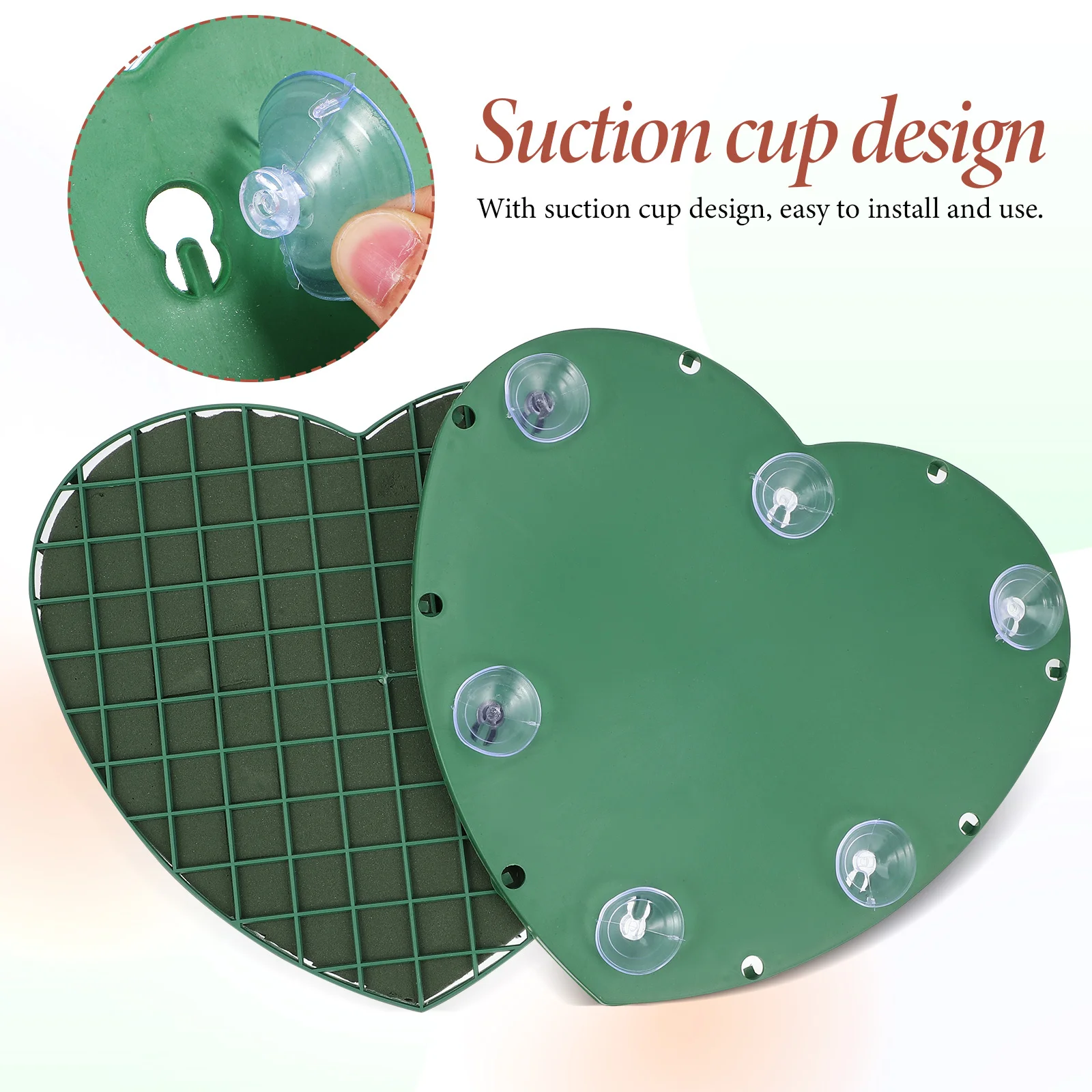 1 قطعة سيارة الزفاف الزهور الطين حجم كبير الأخضر DIY بها بنفسك زهرة كتلة شفط كأس سهلة التركيب مانعة للتسرب لحفل زفاف عيد ميلاد حفلة موسيقية