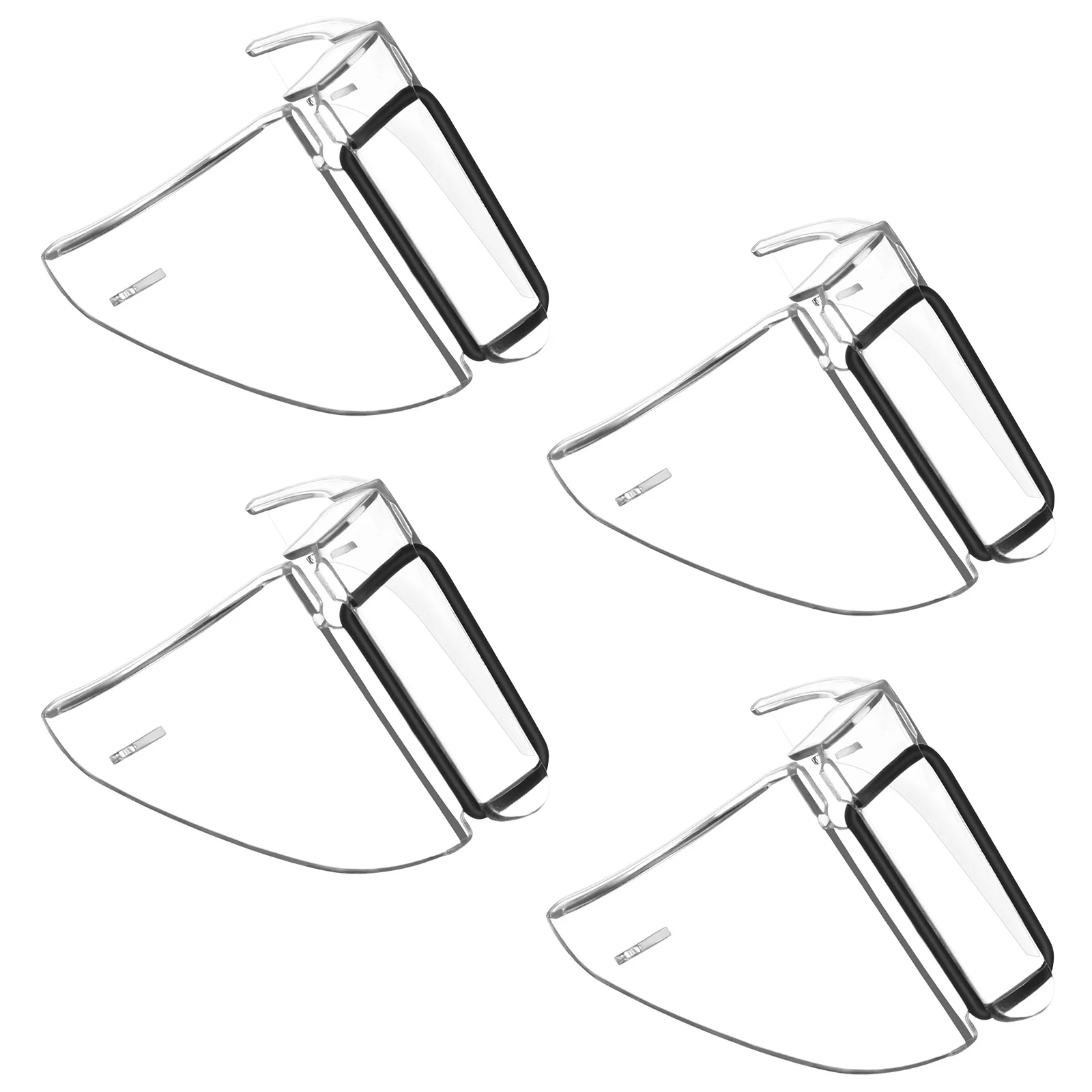 زوجان من النظارات ذات الدرع الجانبي للكمبيوتر الشخصي، أوراق واقية ناعمة بمشبك على نظارات السلامة، واقيات جانبية للنظارات الشمسية الواقية
