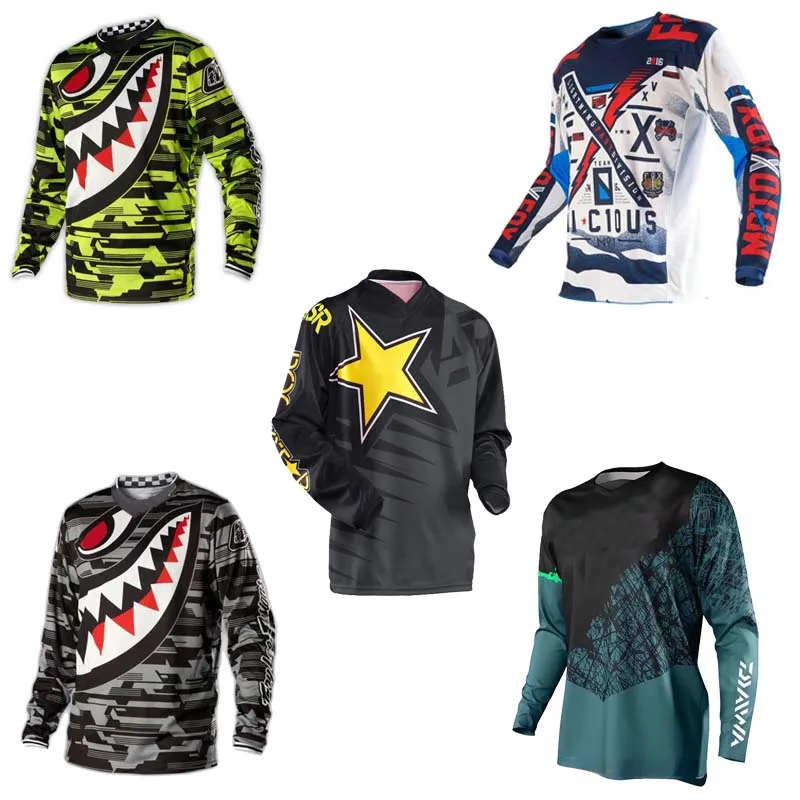 

Bikefox MTB трикотажные изделия для горного велосипеда рубашка для мотокросса мужские дышащие внедорожные Mtb с длинными рукавами гоночные быстросохнущие велосипедные майки