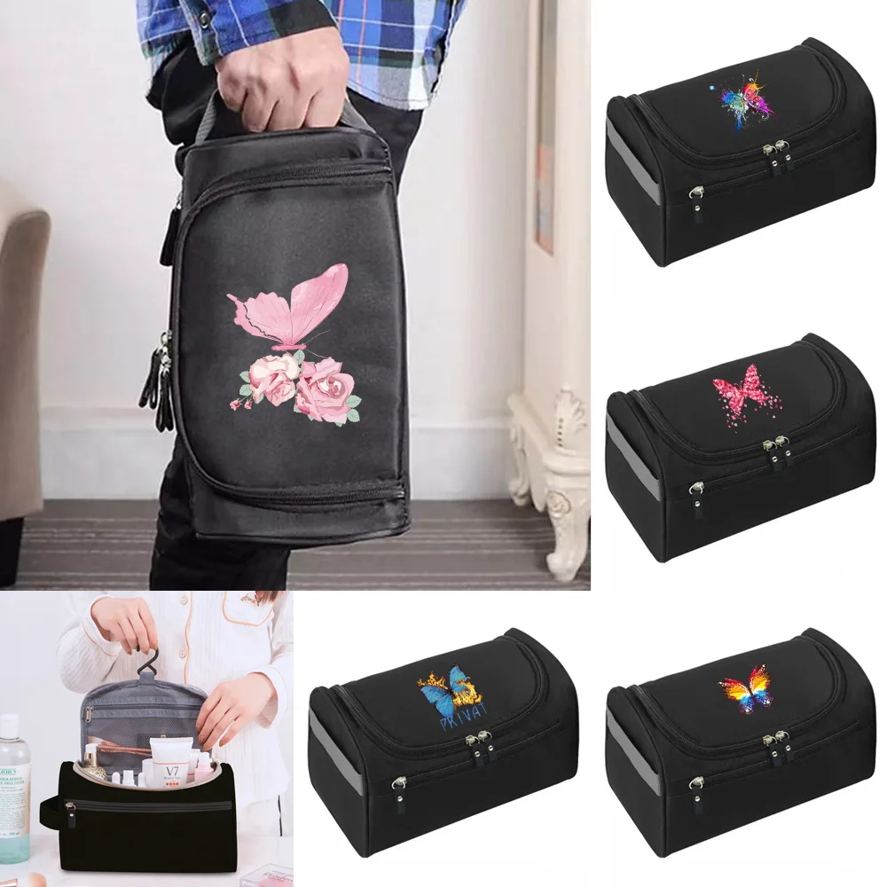 High Capacity Travel Portable Women's Makeup Bag Waterproof Toiletries Organizer Storage Cosmetic Cases Zipper Wash Beauty Pouch