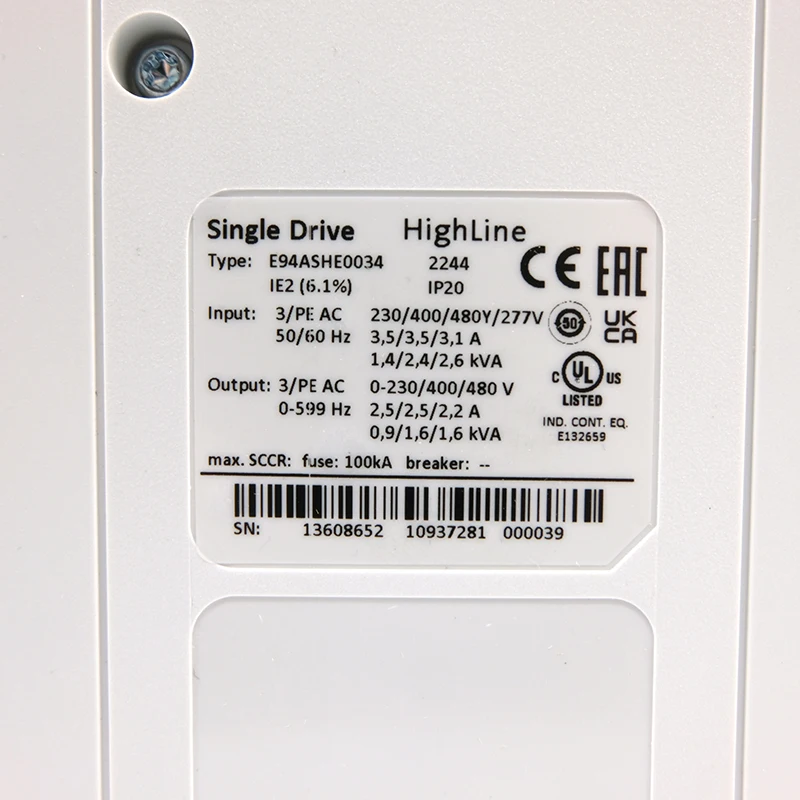 Original New Genuine LENZE E94ASHE0034 Servo Drive In Stock - Fast Shipping Industrial Automation Parts